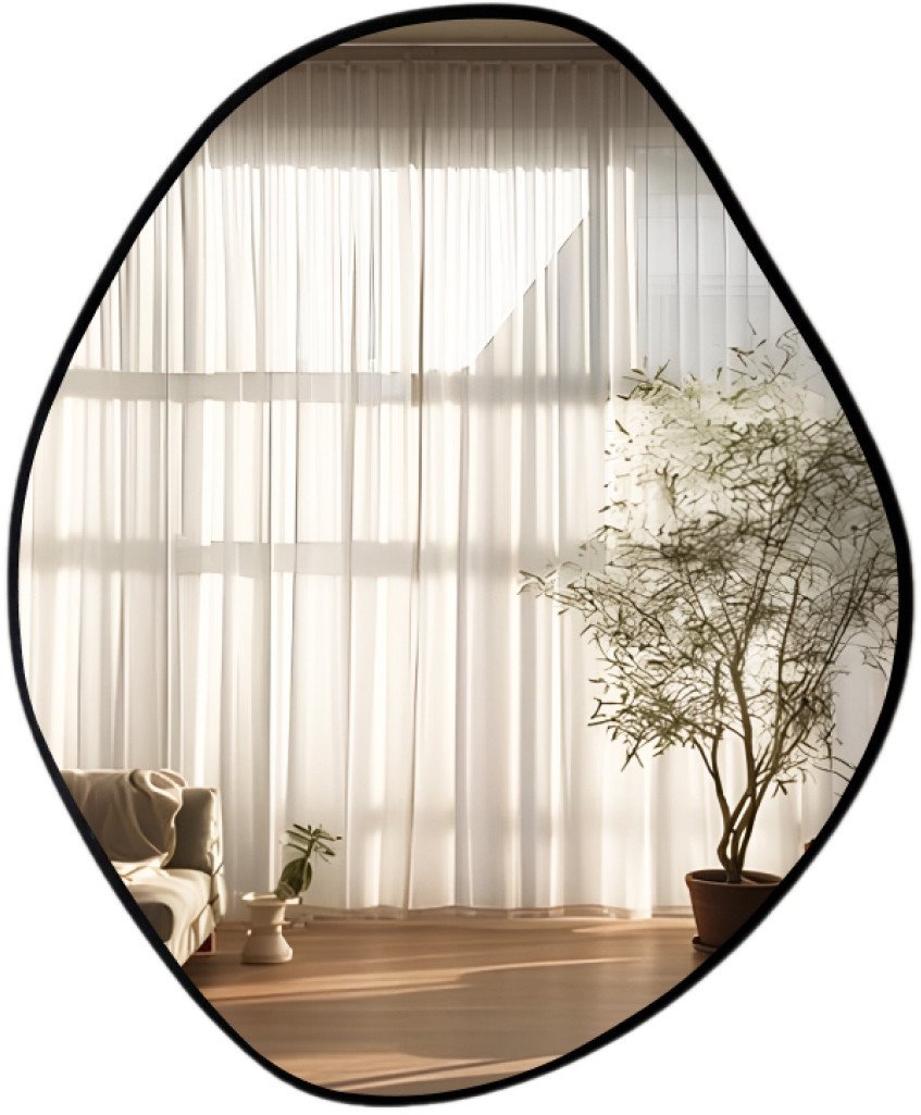 Зеркало eMZe 76x92 UV.NF.76.92.CHE (черный УФ-окантовкой) - фото