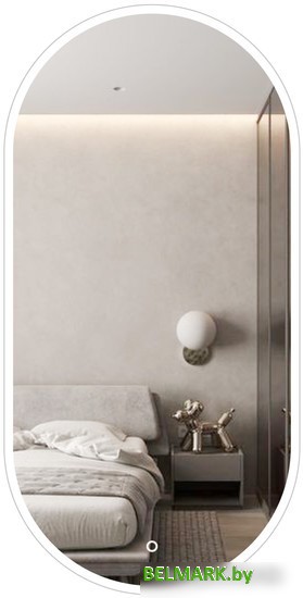 eMZe 50x100 LED.UV.50.100.BEL (белый с УФ-окантовкой и подсветкой) - фото