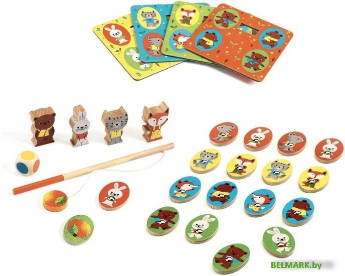 Магнитная рыбалка Djeco Людо Лес 4 в 1 01628 - фото2