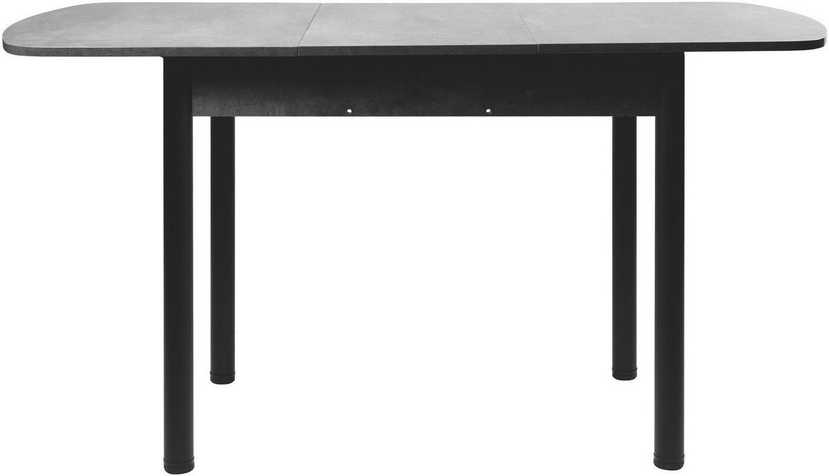 Кухонный стол ВВР ЛДСП Раздвижной (камень темный/прямое черный) - фото2