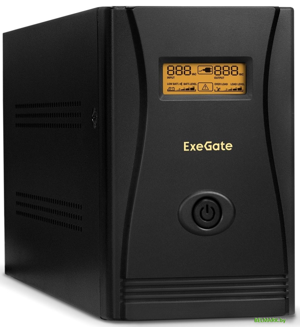 Источник бесперебойного питания ExeGate SpecialPro Smart LLB-1000.LCD.AVR.C13.RJ.USB - фото
