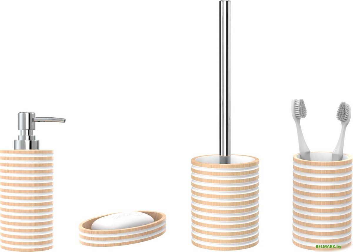 Аксессуары для ванной и туалета FORA Spiral (4 предмета) - фото