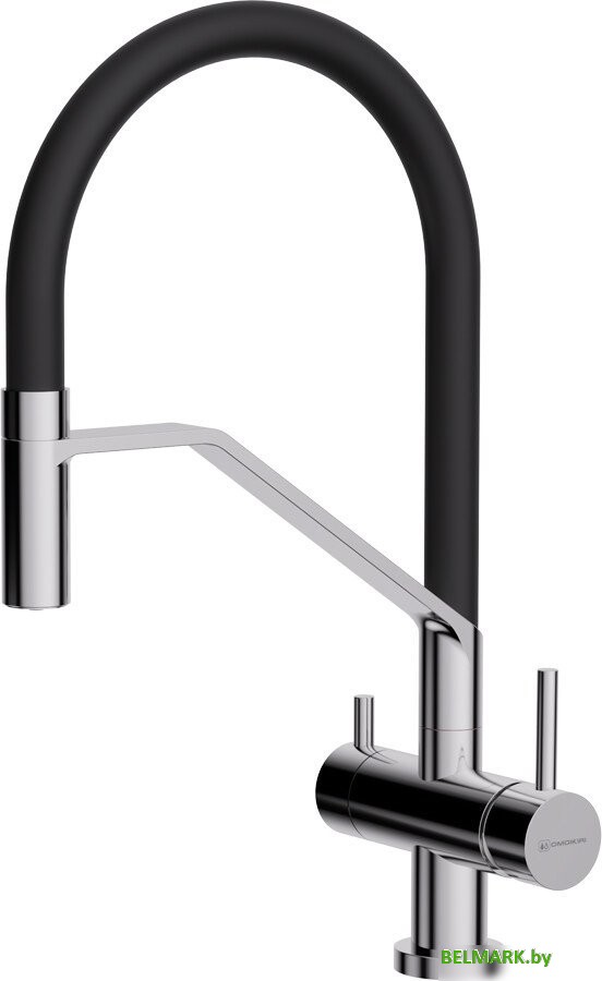 Смеситель Omoikiri Akeno C-BL (хром/черный) - фото