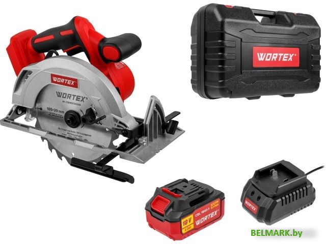 Дисковая (циркулярная) пила Wortex CCS 1819-1 1329533 (с 1-м АКБ, кейс) - фото