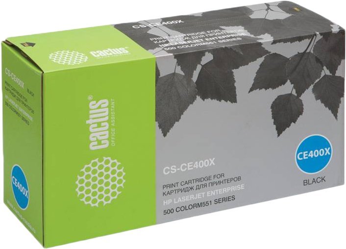 Картридж CACTUS CS-CE400X (аналог HP 507X (CE400X)) - фото