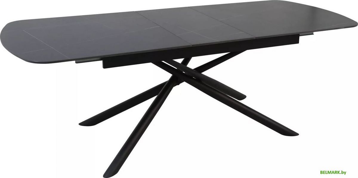 Кухонный стол Signal Vector ceramic 180-220/90 (черный/черный) - фото