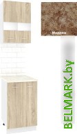 Готовая кухня Кортекс-мебель Корнелия Экстра 50р2д (дуб сонома/мадрид) - фото