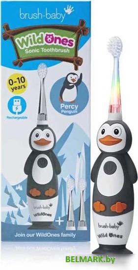 Электрическая зубная щетка Brush-Baby WildOnes Penguin - фото2