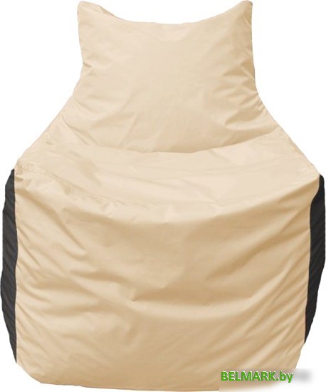 Кресло-мешок Flagman Фокс Ф2.1-130 (слоновая кость/чёрный) - фото2