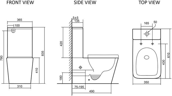 Унитаз напольный SantiLine SL-5028 - фото2