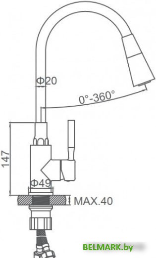 Смеситель Ledeme L74199-1 - фото2