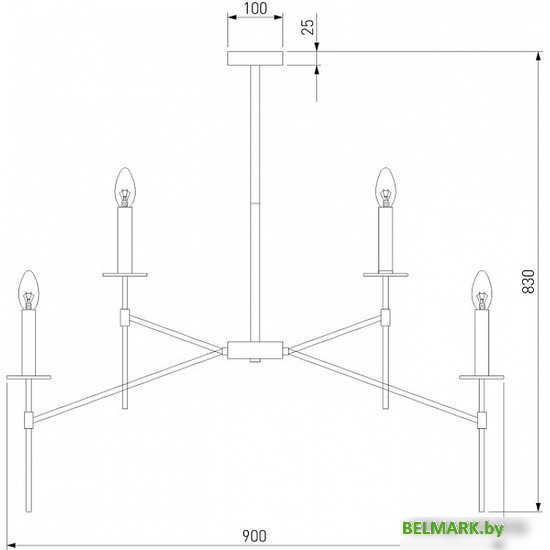 Подвесная люстра Евросвет Anders 60142/9 латунь - фото2