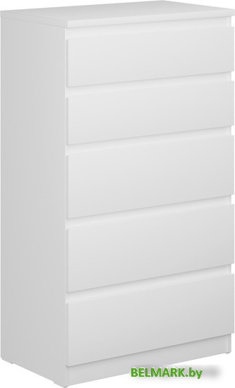 Комод Mio Tesoro Кастор 5 ящиков 2.03.02.070.1 (белый) - фото
