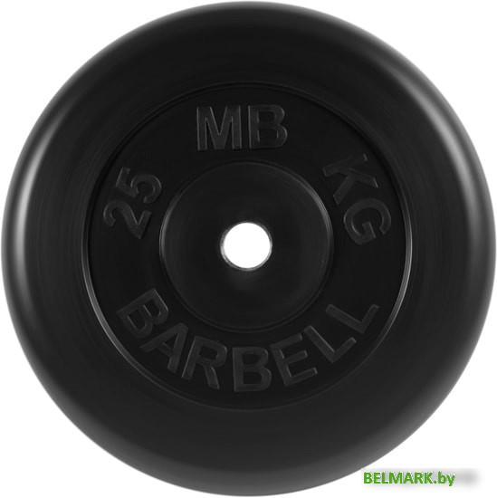 Диск MB Barbell Стандарт 31 мм (1x25 кг, черный) - фото
