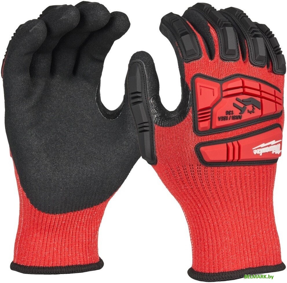 Текстильные перчатки Milwaukee Impact Cut level 3/C L/9 4932498531 - фото