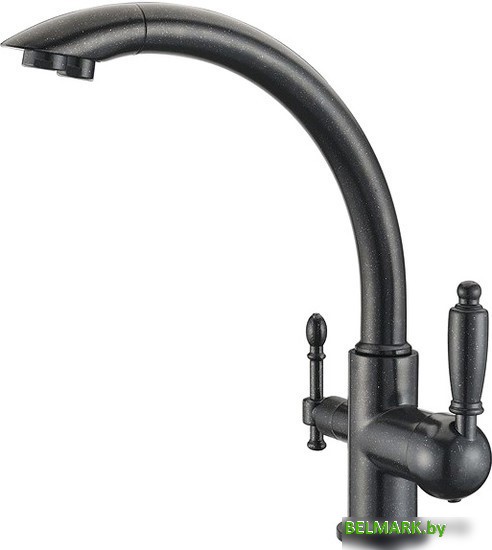 Смеситель Kaiser Vincent (черный мрамор) [31244-5 Bl] - фото