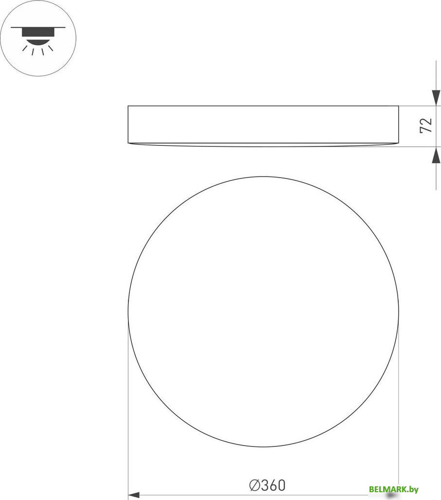 Припотолочная люстра Arlight SP-Flower-R360-18W Warm3000 049796 - фото2