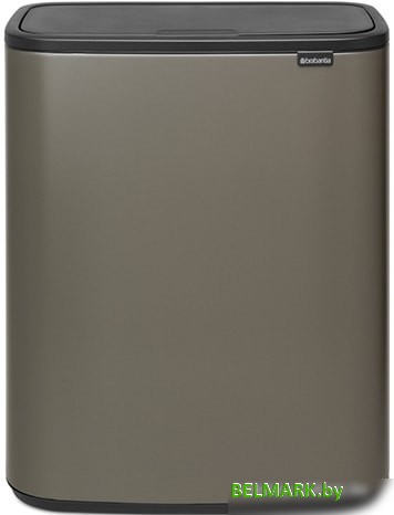 Brabantia Bo Touch Bin 60 л (платиновый) - фото