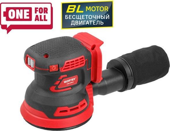Эксцентриковая шлифмашина Wortex COS 1218 E ALL1 SOLO 1334402 (без АКБ) - фото2