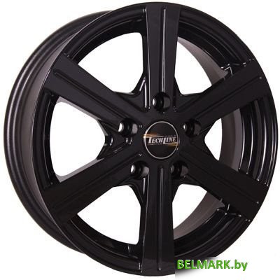 Литые диски TechLine 544 15x6" 5x114.3мм DIA 67.1мм ET 38мм BL - фото