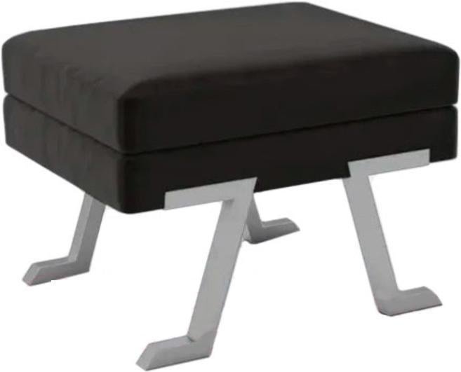 Банкетка Hype Mebel Битл (белый/черный) - фото