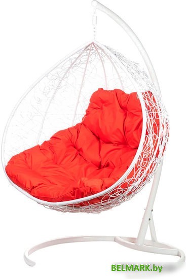 Подвесное кресло BiGarden Gemini (белый/красный) - фото