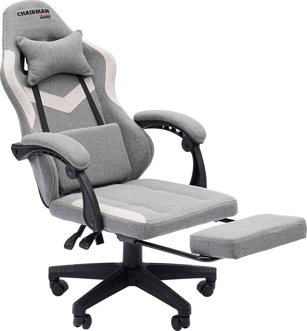 Игровое (геймерское) кресло CHAIRMAN CH26 (ткань, серый) - фото2
