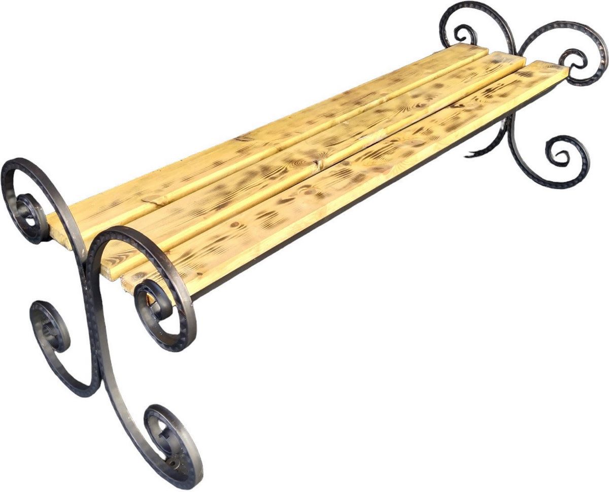 Скамейка Saniji Завиток С95 1500x450x500 - фото