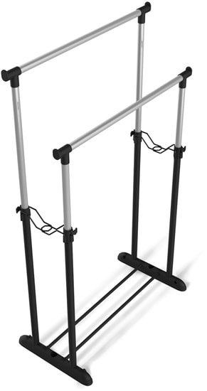 Стойка для одежды Sheffilton SHT-WR4150 899484 (черный/черный муар/хром лак) - фото2