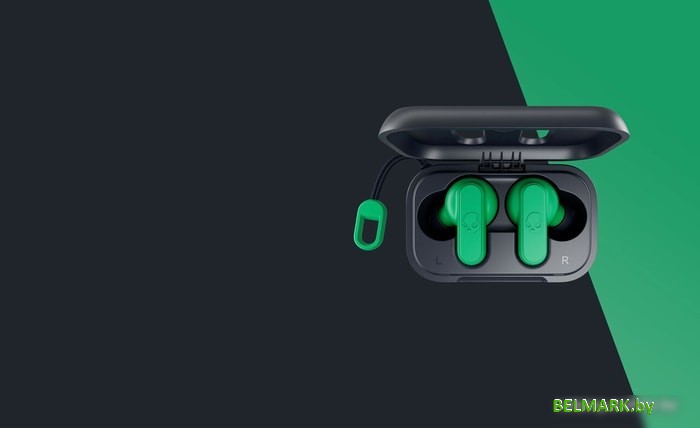 Наушники Skullcandy Dime (зеленый/темно-синий) - фото2