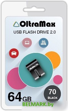 USB Flash Oltramax 70 64GB (черный) [OM-64GB-70-Black] - фото