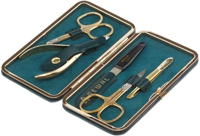 Набор для маникюра и педикюра Dewal 903GREEN (зеленый) - фото