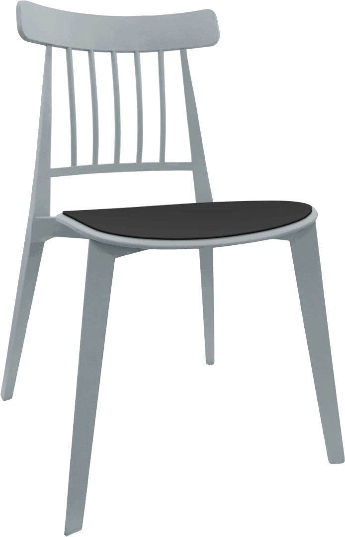 Стул Sheffilton SHT-S108-P (серый/черный) - фото