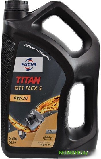 Моторное масло Fuchs Titan GT1 Flex 5 0W-20 5л - фото