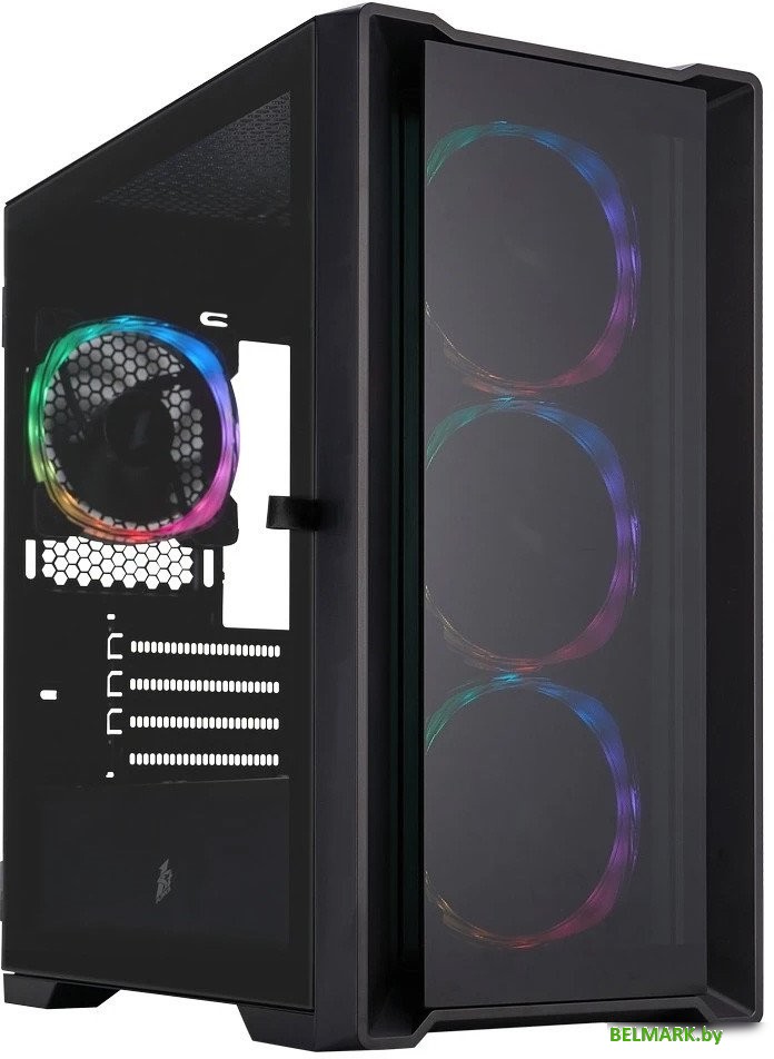 Корпус 1stPlayer TRILOBITE T4-G ARGB (черный) - фото