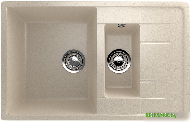 Кухонная мойка Ulgran U-205 (бежевый) - фото