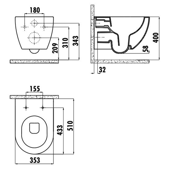 Унитаз Creavit Free FE322-11AM00E-0000 - фото2