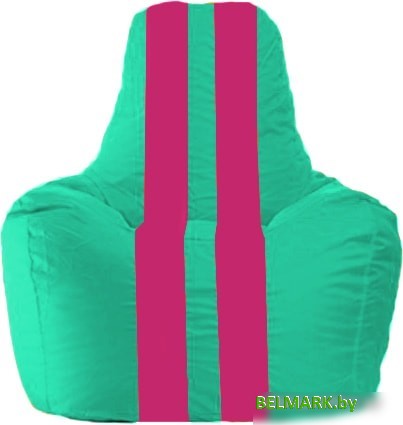 Кресло-мешок Flagman Спортинг С1.1-284 (бирюзовый/лиловый) - фото
