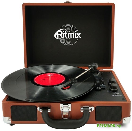 Виниловый проигрыватель Ritmix LP-160B (коричневый) - фото