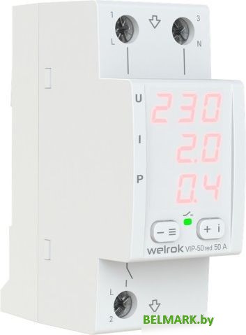 Реле напряжения Welrok VIP-50 red (красный) - фото