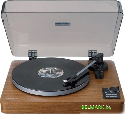 Виниловый проигрыватель Lenco LBTA-165 (коричневый) - фото