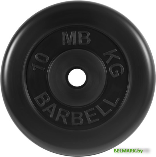 Диск MB Barbell Стандарт 31 мм (1x10 кг, черный) - фото