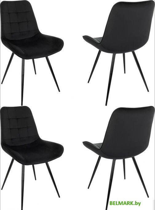 Стул Бюрократ CH-K2 4 шт (черный Holland 75/черный) - фото