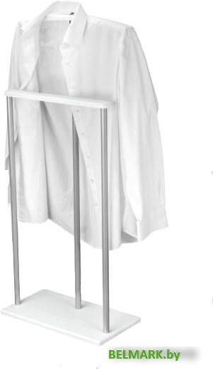 Стойка для одежды Мебелик Костюмная Дэви 1 (металлик/белый) - фото2
