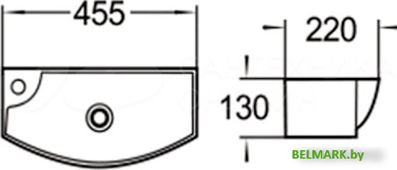 Умывальник SantiLine SL-2013LMB - фото2