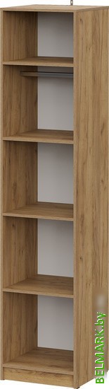 Шкаф-пенал NN мебель Авиньон 00-00112206 (дуб крафт золотой/графит серый) - фото2