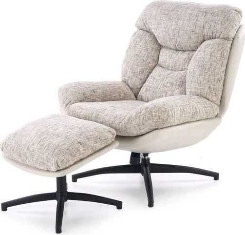 Кресло-глайдер Halmar Kronos (бежевый/разноцветный) - фото