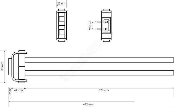 Держатель для полотенца Bemeta Solo 139104102 - фото2