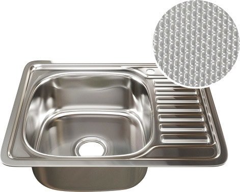 Кухонная мойка Mixline 532308 (декор, 0.8 мм) - фото