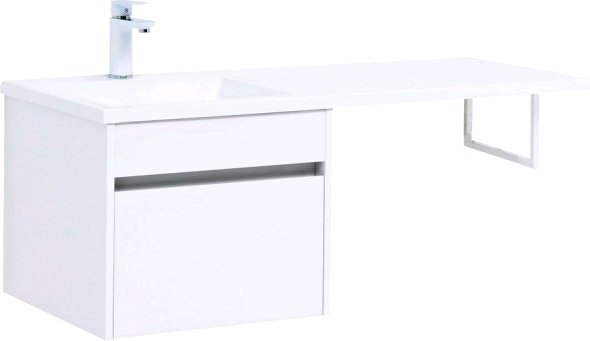 Aquanet Тумба под умывальник Токио 48 00236915 (левая, белый) - фото